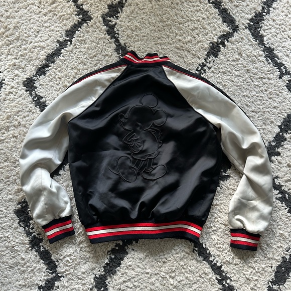 Reversible Disney x Coach Mickey Mouse Satin Varsity Jacket size S - Picture 5 of 8